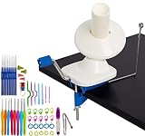 Yarn Ball Winder for Knitting Hand-Operated, Manual Wool Winder Holder for Swift Yarn Fiber String B