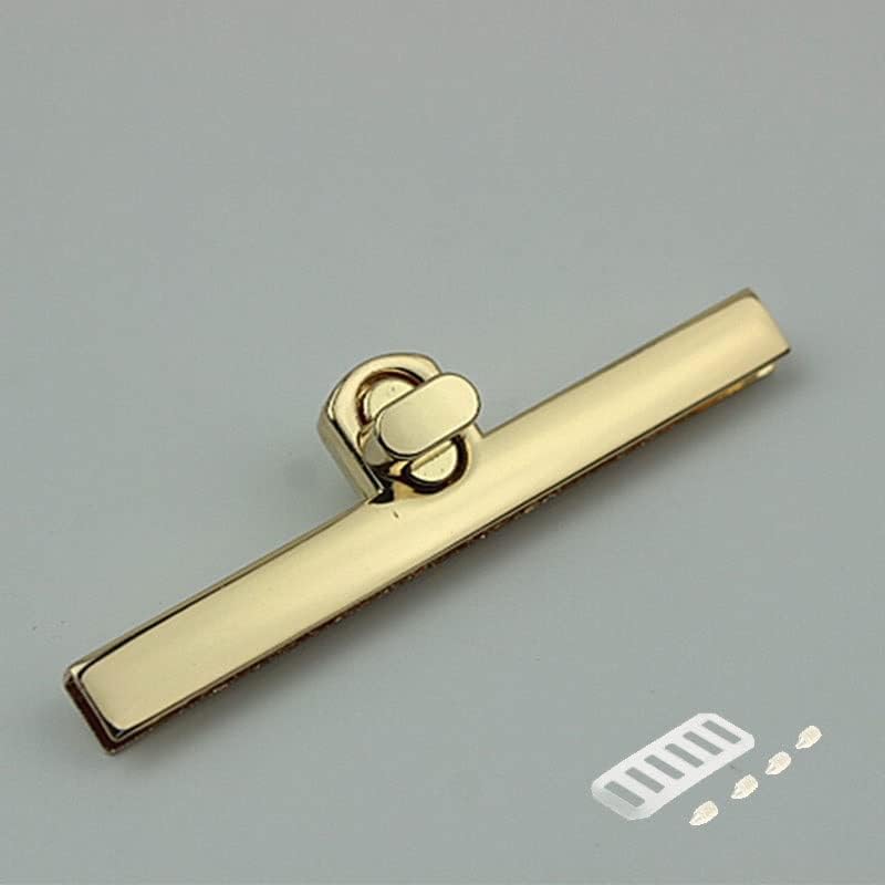 Metal Rotary Lock Bag Hardware Heart Shape DIY Woven Bag Accessory Lock Turn Lock Bag Clasp(Black)