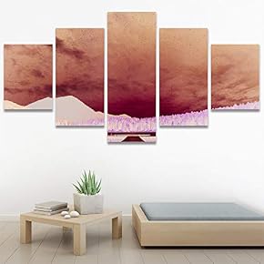 SIGNWIN 5 Panel Canvas Wall Art Modern Art...