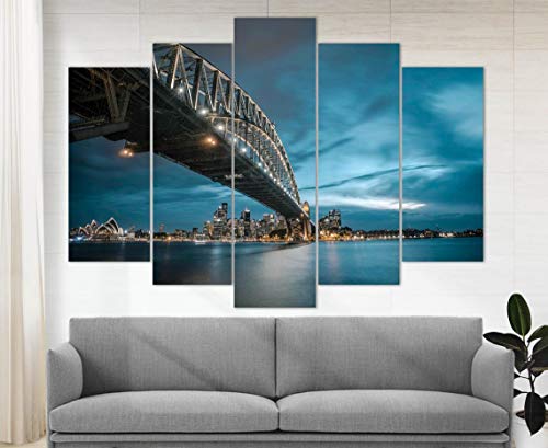 Large Sydney Canvas Print Harbour Bridge Poster Australian Wall Art Sydney Gift Sydney Skyline Home Living Room Office Decor Australia Art #TOP10