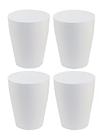 Vista 10 de Feisco Cubo de basura pequeño, redondo de plástico, para baño, dormitorio, cocina, oficina (negro, paquete de 2)