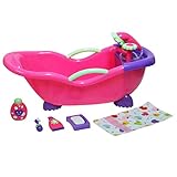 JC Toys - for Keeps Playtime! | Baby Doll Real Working Bath Set | Fits Dolls up to 16' | Shower and Faucet Really Work | Play Accessories | Ages 2+