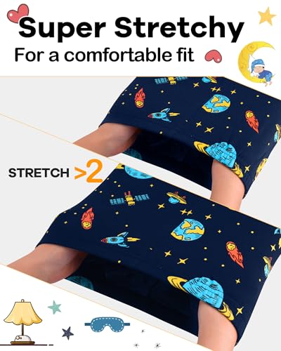 Image of DAUGHTER QUEEN Boys Pajamas 4 Pieces Long Set 100% Cotton Sleepwear Size 18 Months-12 Years