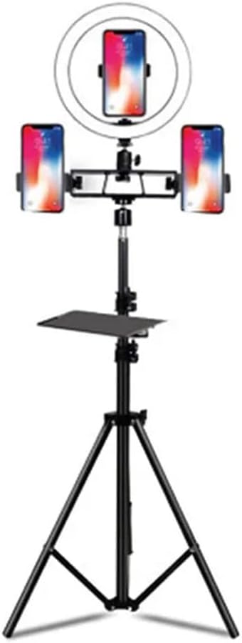 10 Inch Video LED Selfie Light Lamp Photography Light with Phone Holder Tripod Stand for Makeup