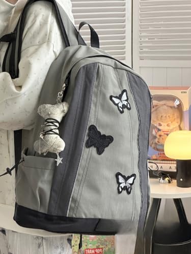 Y2k Backpack Butterfly Goth Purse Accessories Grunge Aesthetic Backpack Grunge Accessories Y2K (Black)2