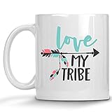 Love My Tribe Arrow Mug 11 oz. Coffee Cup Gift for Her
