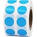 Blu Chiaro Adesivi a Cerchio, 13 mm 1/2 Pollice Etichette a Punti 1000 Pacchetto