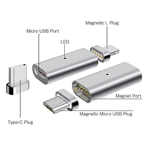 LAMA 2 Pacchi 2,4A Magnetico Micro USB a