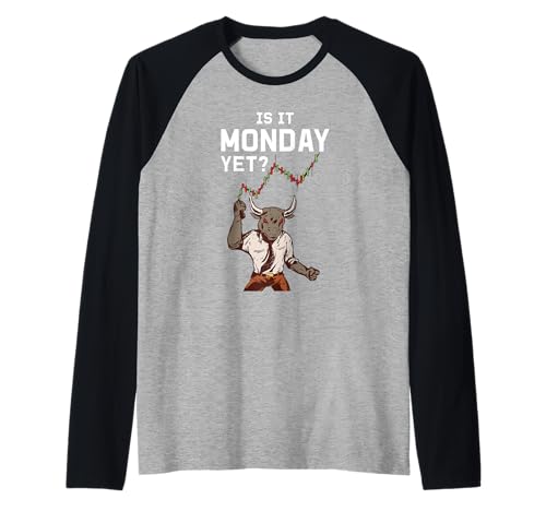 Opciones de comercio del mercado de valores Forex Crypto Bull Charts Camiseta Manga Raglan