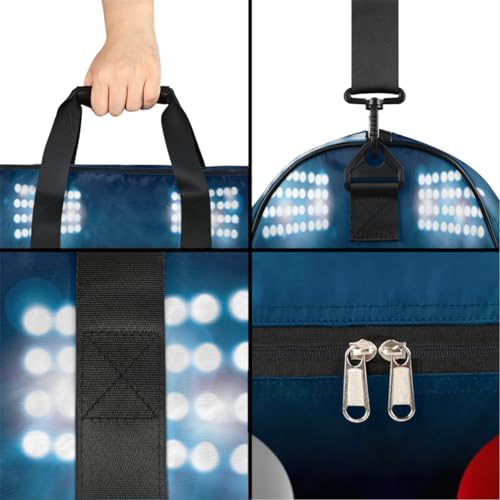 Football Helmet Dry Wet Depart Duffle Overnight Bag with Shoes Compartment & Wet Pockets, Water Resistant Weekender Travel Gym Pouch For Swim Gymnastics Ballet Sleepovers4