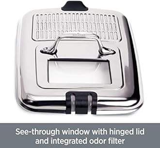 All-Clad Electric Deep Fryer with Basket and Lid, Stainless Steel Deep Fryer for Home Use, 1700W, Dishwasher Safe