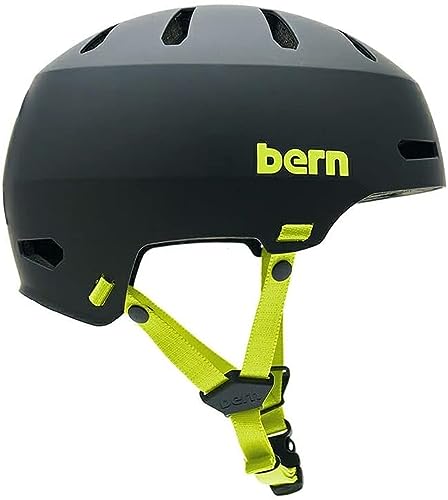 bern (�o�[��) MACON 2.0 (MATTE BLACK/LIME) �w�����b�g �X�P�[�g�{�[�h �X�m�[�{�[�h (XXL)