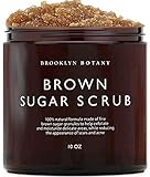 Brooklyn Botany Brown Sugar Body Scrub - Moisturizing and Exfoliating Body, Face, Hand, Foot Scrub - Fights Acne Scars, Stretch Marks, Fine Lines & Wrinkles, Great Gifts For Women & Men - 10 oz