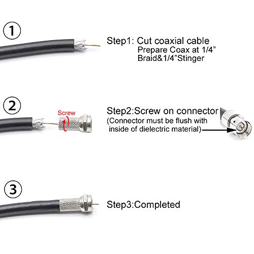 Vce QX-XB168N-6P+XB166N-3P-DE Coaxial Cable Connector 6 Pcs thumb #4