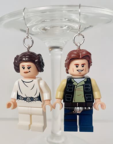 Generic Compatible With Star Wars Princess Leia Han Solo Earrings Sterling Silver Hooks Jedi Jewelry Handmade thumb #1