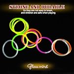 500 Ultra Bright Glow sticks,8" Glow Sticks Bulk,Glow Sticks For Kids Bulk Party Pack,Glow in The Dark Party Supplies,Glowsticks Party Favors with Bracelets and Necklaces - Image 5