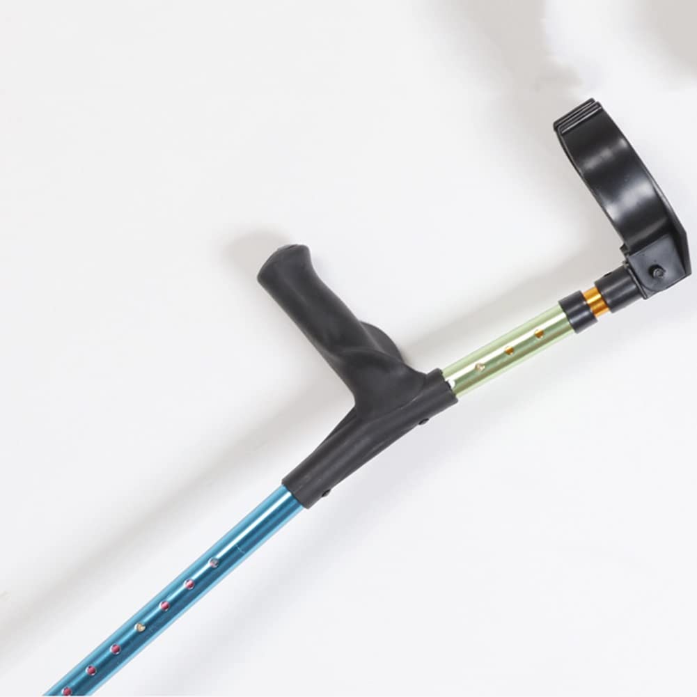 Muletas de Antebrazo para Niños, Bastones Médicos de Aluminio, Mango Ergonómico, 13 Muletas Ajustables en Altura, Muletas Ligeras para Caminar, Altura Aplicable: 110-160 cm