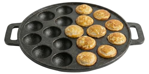 Cookinglife Poêle à Poffertjes - Fonte - ø 24 cm - 19 Poffertjes