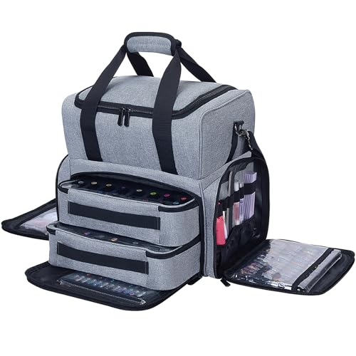 UOZL Nail Polish Organizer Holds 80 Bottles & Nail Art