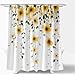CCNSTMS Watercolor Yellow Floral Shower Curtain Sage Green Eucalyptus Spring Flower Botanical Plant Wildflower Nature Bathroom Curtains Decor with Hooks