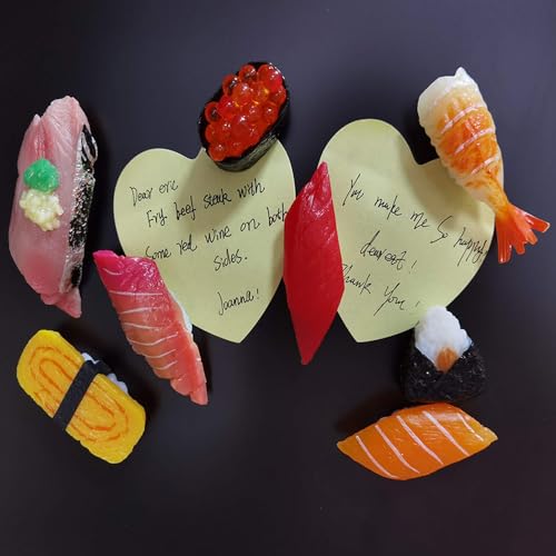Set de 10 Imanes Decorativos de Sushi para Refrigerador miniatura 3