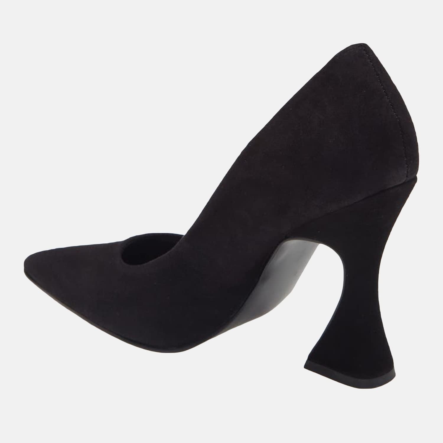 Women's Pointed Toe High Heel Pumps Closed Toe Flared Heel Slip-On Party Wedding Office Dress Shoes - Image 5