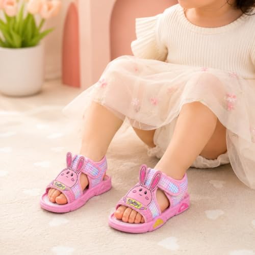 Image of Kids Sports Sandals Lightweight Breathable Anti Slip Comfortable Velcro Footwear for Boys and Girls