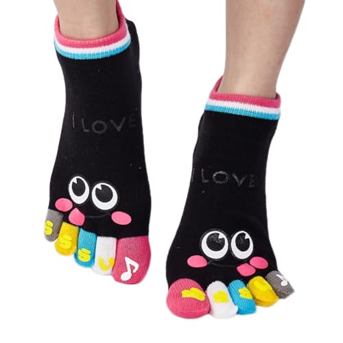 Toe Separated Socks Cotton Full Finger Toe Socks for Women And Kids Crazy socks
