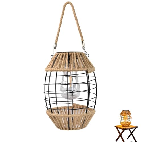 Lanterne solaire de jardin étanche pour l'éclairage de terrasse et allée de maison