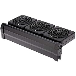 Ventilador Acuario Casero AOSEE Enfriador de pecera,Mini Ventilador Ajustable para pecera de Tres Cabezas,Enfriador de Aire frío,Ventilador de refrigeración de Acuario para Agua Dulce y Salada (3 Ventiladors)