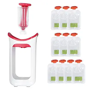 Squeeze Station, Baby Food Squeeze Puree Filler, Reusable Pouch Filling Station for Homemade Baby Food, F