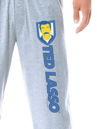 Ted Lasso Mens' TV Series Show Title Logo Character Sleep Pajama Pants2