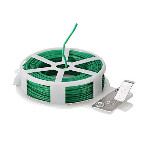 Preisvergleich Produktbild ExeQianming Gartenbinder, grüne Pflanze, weiche Bänder, zur Stützung von Pflanzen, Baum, Blumengestecke, Bastelarbeiten, Kabellänge 50 m