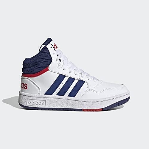 Adidas LWO39 Hoops 3.0 Mid Basketball Shoe, White/Victory Blue/Better Scarlet, 4.5 Us Unisex Big Kid thumb #2