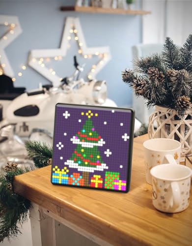 Divoom Pixoo-Max Pixel Display, APP Cellphone Control Display with 32 X 32 Programmable LED Screen for Home Decoration, Business Advertisement