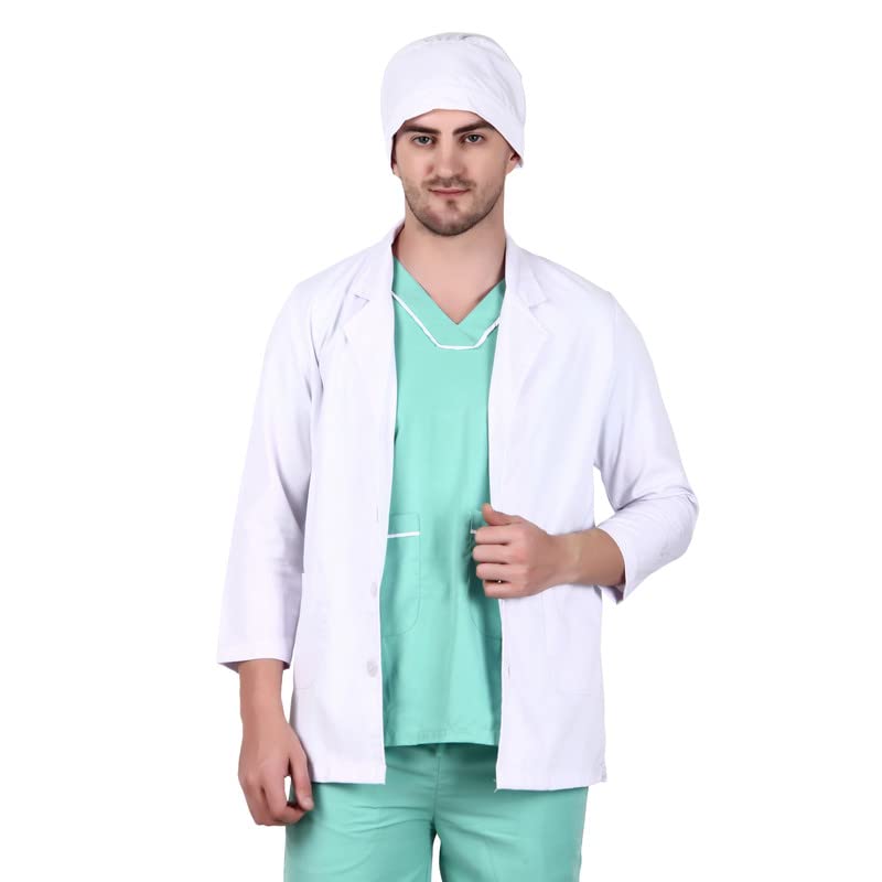 Epicure Wears Uniforms Unisex Women | White_L_Pack of 1| Poly-Cotton | Full Sleeves | Lab Coat – Best Apron for Female Nurses, Students and Lab Technicians