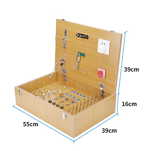 Caja combinada para entrenamiento de función manual para mejorar la coordinación motora fina, rehabilitación sensorial y flexibilidad de dedos para lesiones por hemiplejia o accidente cerebrovascular miniatura 6