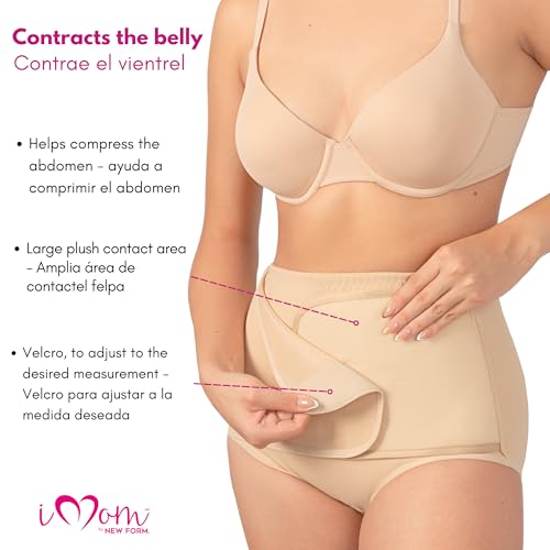 Image of NEWFORM iMom Postpartum Belly Band - Tummy Control Underwear for Women High C Section Recovery Fajas Postparto para Mujer