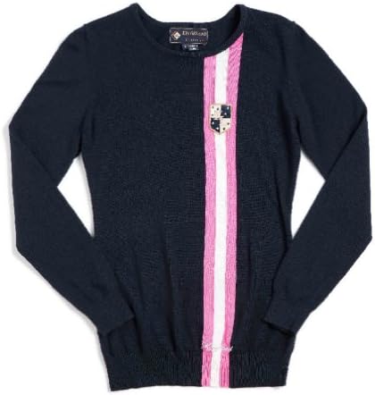 Kingsland Equestrian Women's Gilroy 100% Cotton Roundneck Sweater-Navy