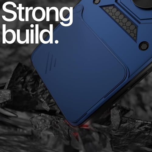 Image of Luxe Back Cover for Motorola G86 Power | D10 Tough Armor Case | Sliding Camera Shield | 360 Protection | Kickstand Ring Holder | Military-Grade Bumper Case