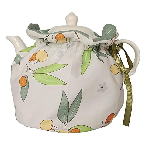 Cotton Tea Cozy, Garden Style Vintage Teapot Cozies Dust Proof Insulated Teapot Cover Keep Warm Home Kitchen Table Decorative Accessories Tea Kettle Quilt for Hotel Restaurant Tea Party Cover
