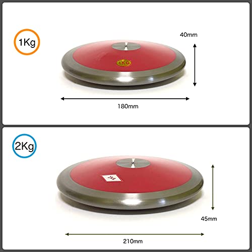 fieldlabo 円盤投げ 円盤 1kg 赤