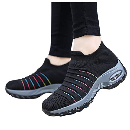 Chaussure décontractée anti-fatigue et pantoufles de maison à mémoire de forme noire