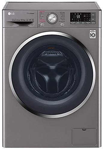 Image of LG 10.5 kg Inverter Wi-Fi Fully-Automatic Front Loading Washing Machine (F4J8JSP2S, Stone Silver, Inbuilt Heater)