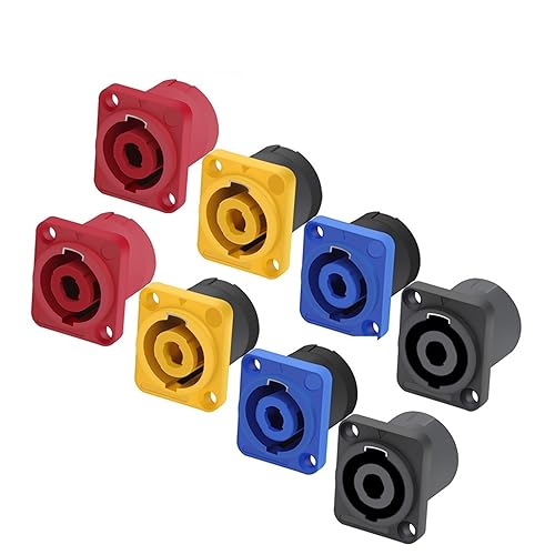 Connecteur alimentation haut-parleur 4 broches jack femelle châssis 4 pôles x10