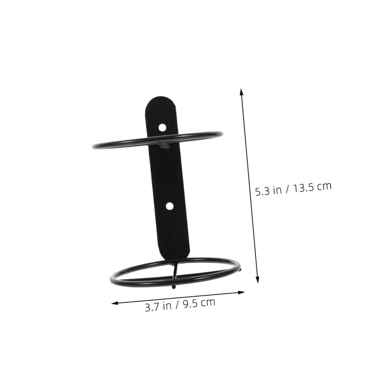 Luxshiny 5 Stück Wandmontierte Weinregale aus Schwarzem Eisen Einzelflaschenständer Wand Weinhalter mit Stilvollem Design für Zuhause und Geschäft