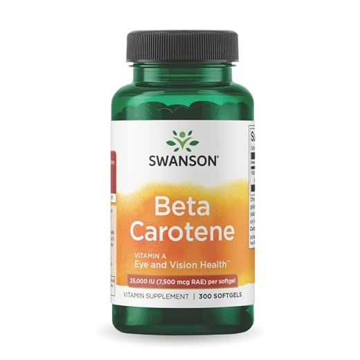 Swanson Betacaroteno - 300 Cápsulas Softgels