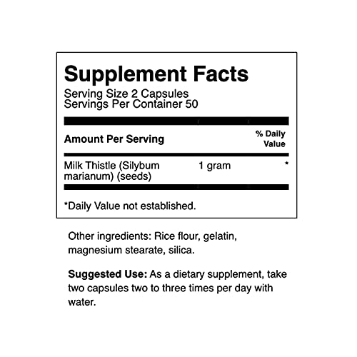 Swanson NO MODEL Milk Thistle - Herbal Liver Support Supplement thumb #2
