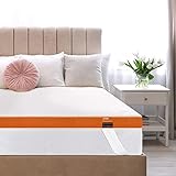Matratzen Topper 90x200cm, 7,5 cm Höhe Memory Foam Topper mit 2-in-1 Liegehärten, Orthopädischer Matratzenauflage mit Abziehbarem & Waschbarem Bezug, Matratzentopper für Unbequeme Betten & Schlafsofa