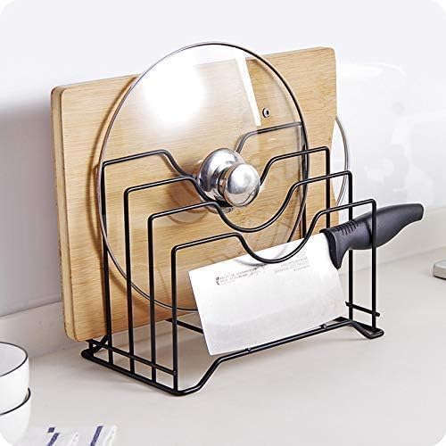 Multifunctional Pan & Pot Lid Organizer Rack Holder for Kitchen Cabinet & Pantry, Space-Saving Cookware Storage Stand(1Pcs)